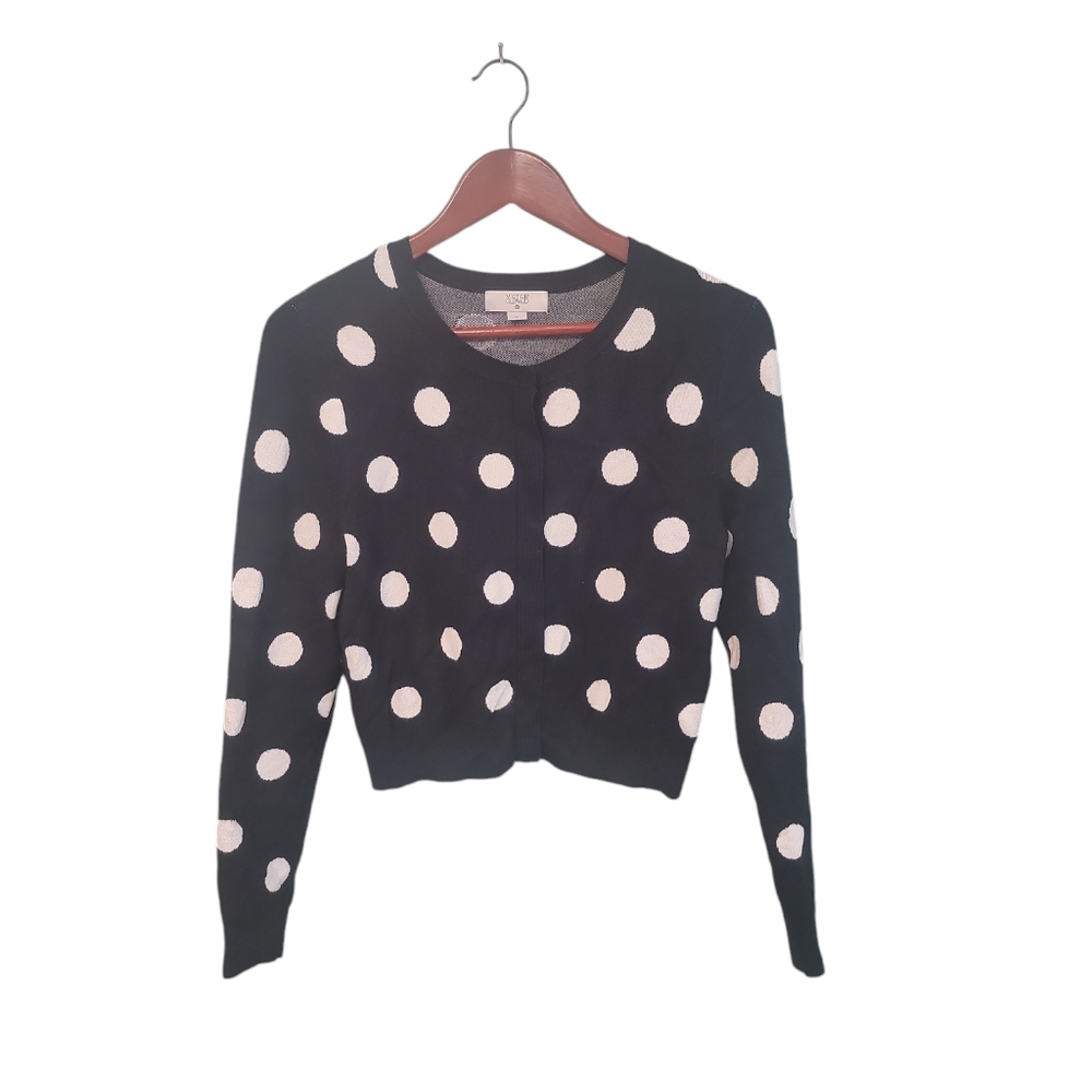Victor‎ Glemaud Polka Dot Snap Button Womens Cardigan Size Medium